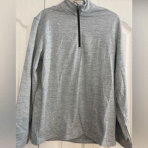 01.ALGO Performance Max Lightweight 1/4 Zip Performance Fleece - LIGHT GRAY - M